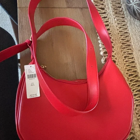 Anthropologie Red Shoulder Bag - Picture 5 of 5